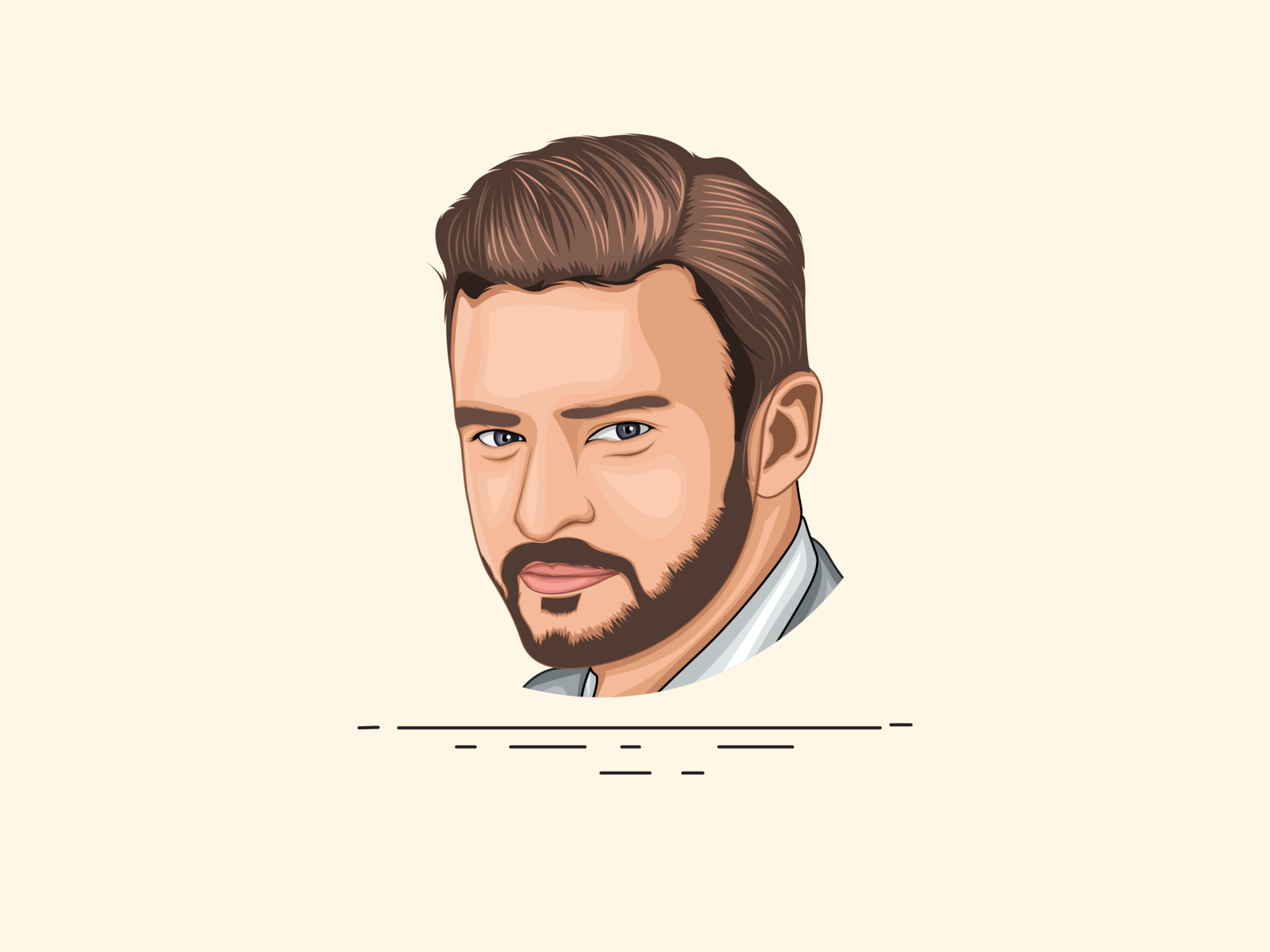 Justin Timberlake - Vector Art - Vector Portrait by Hammad Aslam |  Illustration | Graphic Design | Branding on Dribbble