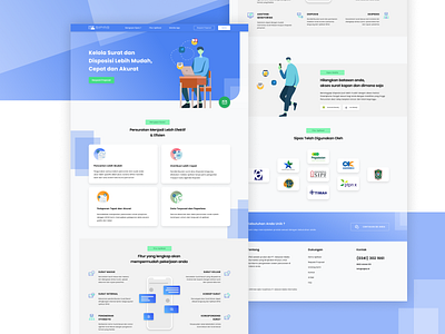 Redesign - Sipas Landing Page chat design desktop illustration landing page landingpage mail redesign ui ux web web design website