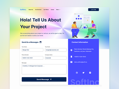 Softinc - Contact Us Page