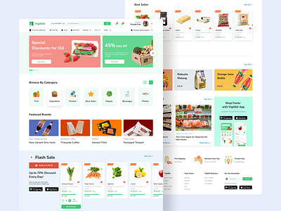 Vigitbli - Grocery E Commerce app design desktop e commerce grocery grocery app ui ux web web app web app design web design