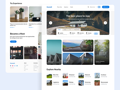 Howtell - Travel Landing Page app design landing page travel ui ux web web design