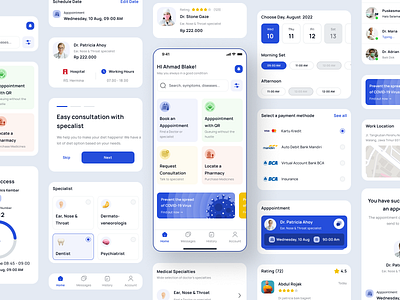Si Sehat - Mobile Apps app appointment apps booking booking doctor component design doctor health landing page medicine mobile mobile apps purshace search doctor ui ux web web design
