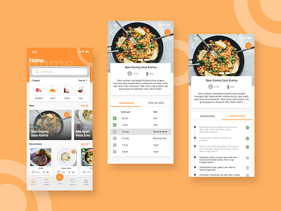 Exploration | Recipe App Design app design ios mobile recipe recipe app ui