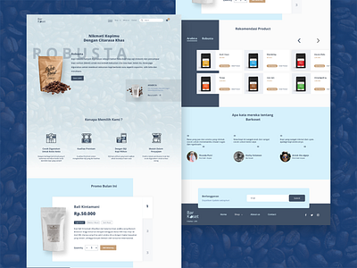 Exploration | E-commerce Coffee Landing Page coffee design ecommerce landing page uid uxd