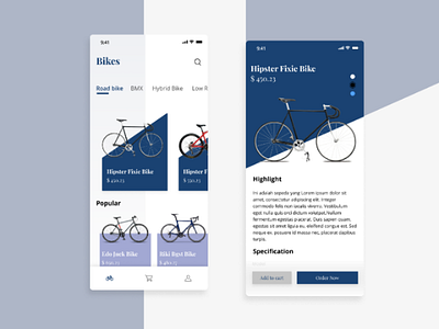 Ecommerce for bike ecommerce ui bike mobile design