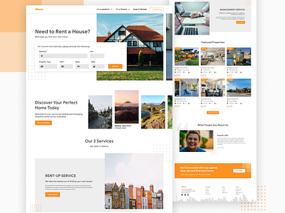 Landing Page - Real Estate design desktop ecommerce landing page real estate ui ux web web design website