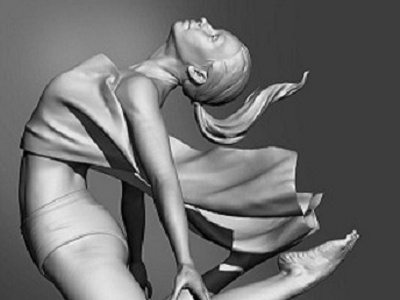 Ballet is not a technique , it is the soul ! ballet girl illustration sculpture zbrush