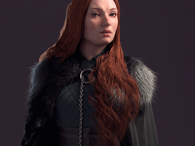 SANSA STARK LADY OF WINTERFELL FROM GAME OF THRONES SERIES.