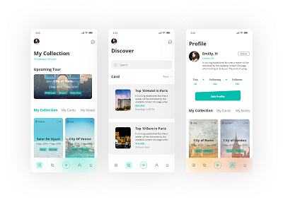 Travel Guide UI design