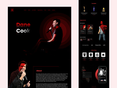 Dane Cook's personal website