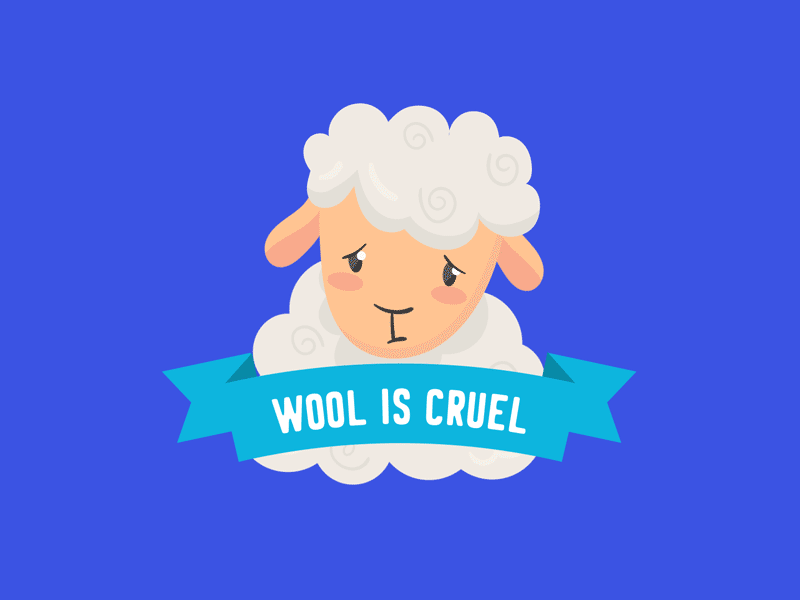 Wool is Cruel animated gif animation illustration sheep