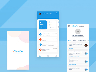 Gladepay Mobile mobile mobile app ui ux