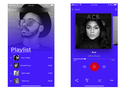 Music App Design android ios music music player