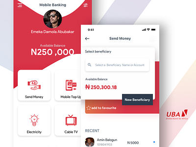 UBA Mobile App Redesign bank bank app banking banking app mobile payment payment app redesign uba
