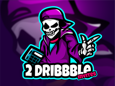 2 dribble invites hello invite purple rap skull