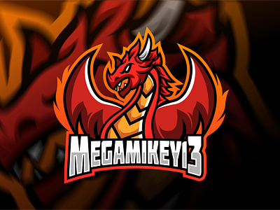 Dragons angry dragon esports fire fortnite gaming illustration logo mascot