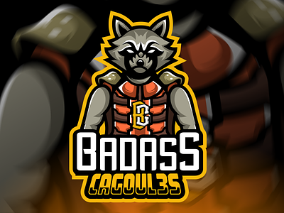 Racons branding character esport fortnite game gaming illustration logo mascot racoon twitch twitch logo vector