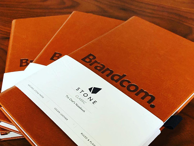 Brandcom Stone Notebooks brand logo notebook