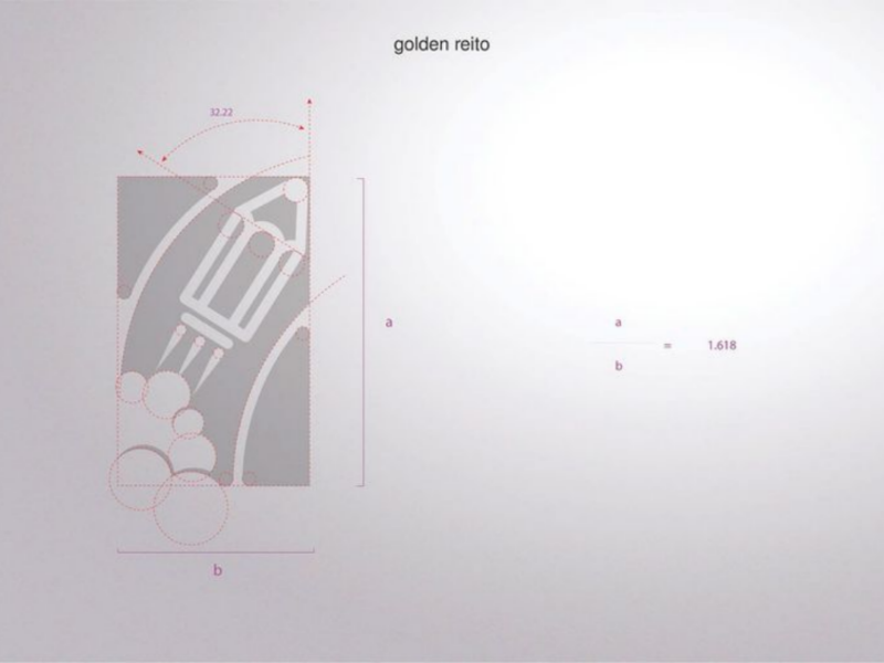 Golden ratio logo golden ratio creative education platform egypt art media social design arabic brand logo