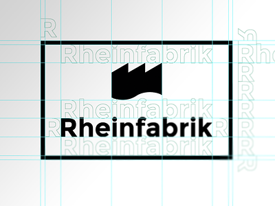 RHEINFABRIK Logo agency construction icon logo monte