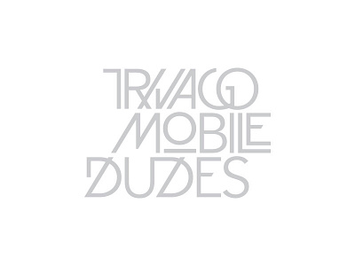 trivago mobile dudes artwork avenir font grey logo type