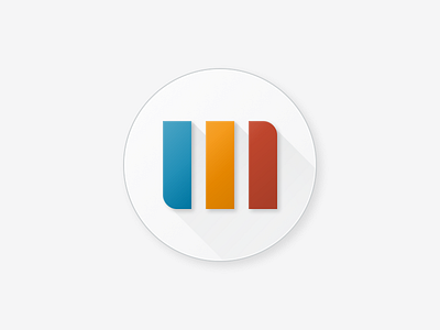 Material Design Icon Trivago app icon hotels icon longshadow material design