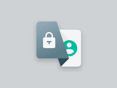 Working on some new shit :) app icon authenticate icon longshadow material design user