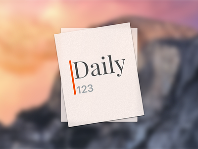 Daily 123 Mac OSX App Icon