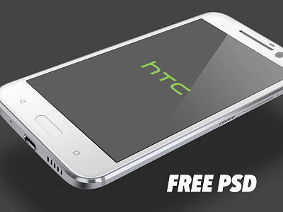 HTC 10 Free PSD android angle freebie htc phone photoshop