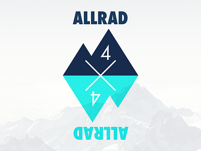 TEAM ALLRAD 4x4 /// Mountain Race Logo cold fast fresh logo mountain running sport