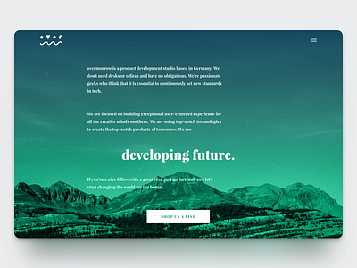 Small portfolio update on overmorrow.eu future semplice webdesign