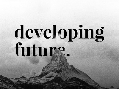 developing future background bold cloud clouds dark mountain serif