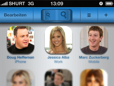 Mockup for MyPhonePlus facebook gui ios iphone shurt switcher toggle ui