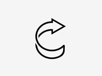 Working on a Logo for a Brand "CG" arrow black c cd ci g here logo there white