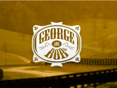 George & Bob's Logo country countryside germany logo type usa vintage