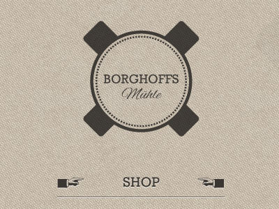 Borghoffs Mühle Logo... Shopdesign