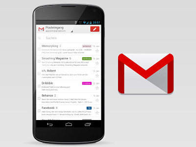 wouldn't it be nice? iOS-Style Gmail for Android! 2.0 action android appcom droid fake gmail google googlemail grey ios jelly beans nexus nexus4 real red yeah