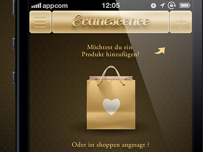 Evanesence bag cosmetic germany glamour gold heart shopping style