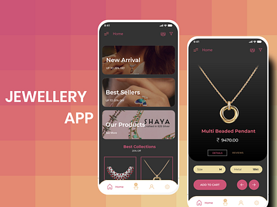 Jewelry App app ecommerce ecommerce shop homepage jewel jewelry ui ux