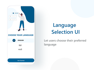 Language Selection UI language app language selection ui design uiux