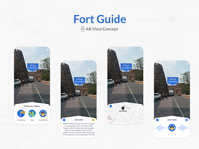 Fort Guide ar concept mobile app ui ui uiux