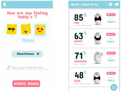 Mood Chat App chat chat app sad ui ux