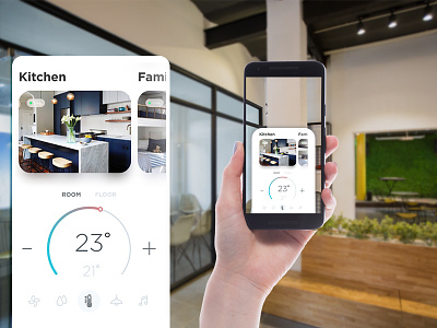 Home Automation - AR app Design app ui ar ar view augmented reality app home page mobile app ui ux