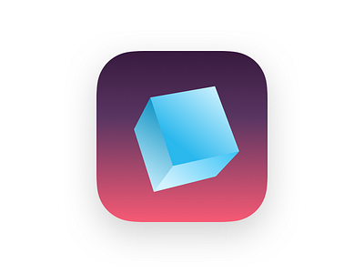 Geotap App Icon 3d app icon gradients low poly mobile game shapes