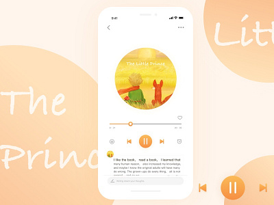 APP_Listen to storytelling app iphone listen music product ui ux