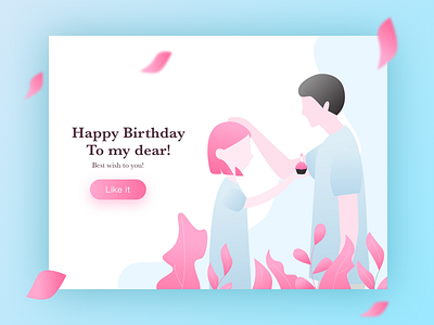 Happy Birthday birthday boy boyfriend flower girl grass happy like pink