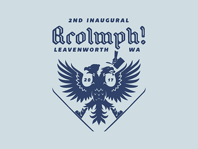 Logo design for the "2nd Inaugural Rrolmph!" illustrator logo logo design typography