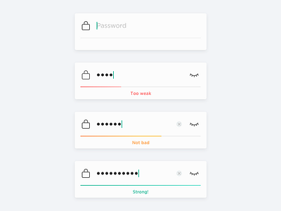 Password input field form password signup ui ux