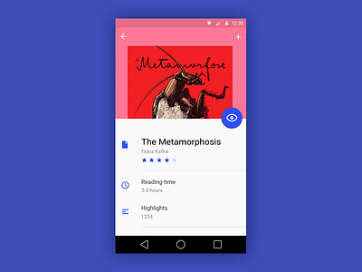 Reading App with Material Design