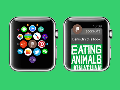 Bookmate for Apple Watch apple watch bookmate ui